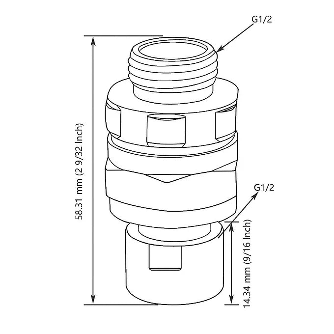 Adapter obrotowy głowicy prysznicowej