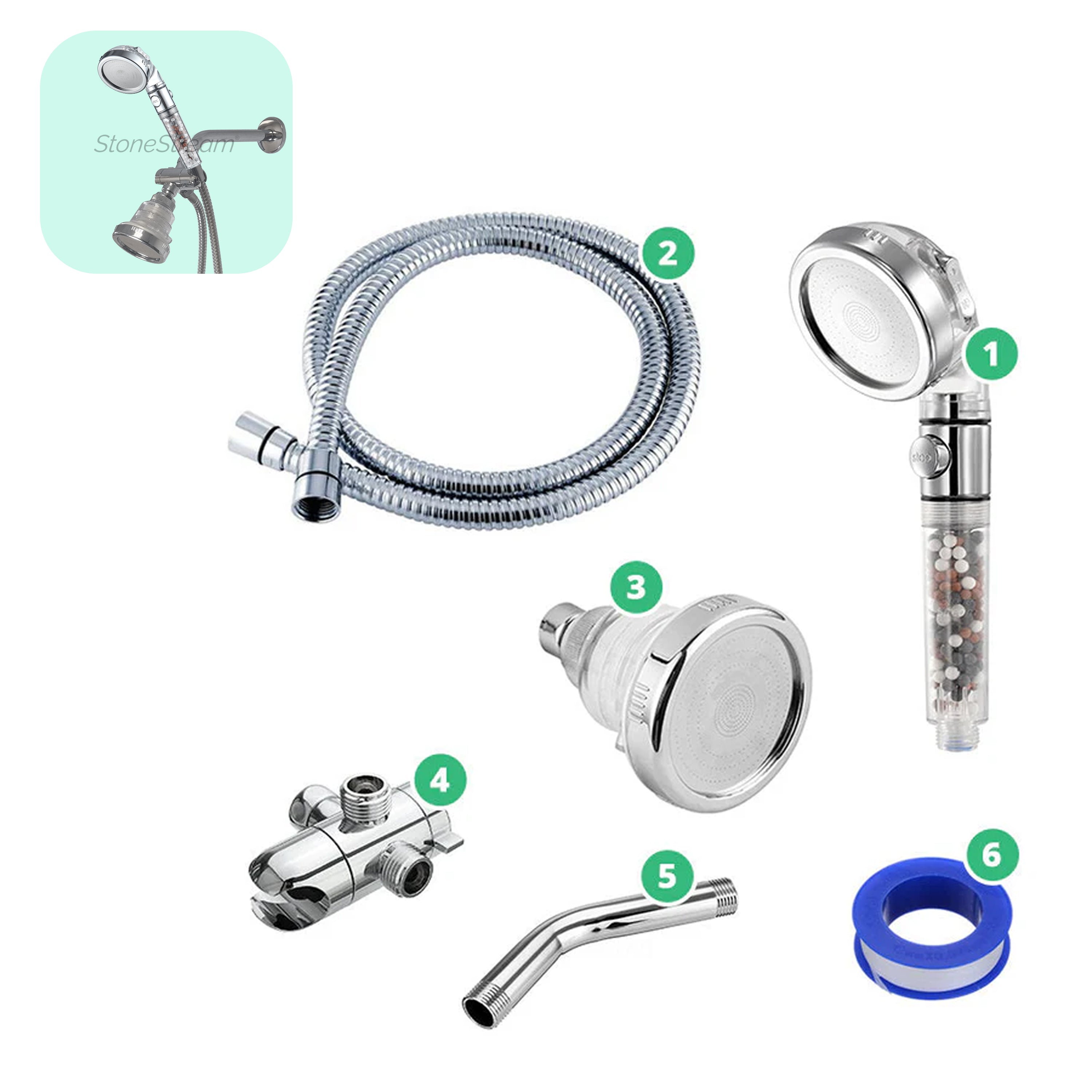 Oryginalna głowica prysznicowa Ecopower