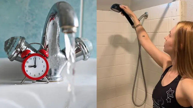 Easy ways to save water at home including water saving shower heads
