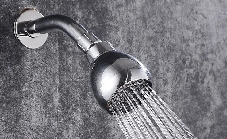 Different types of shower heads including handheld rainfall and filtered models
