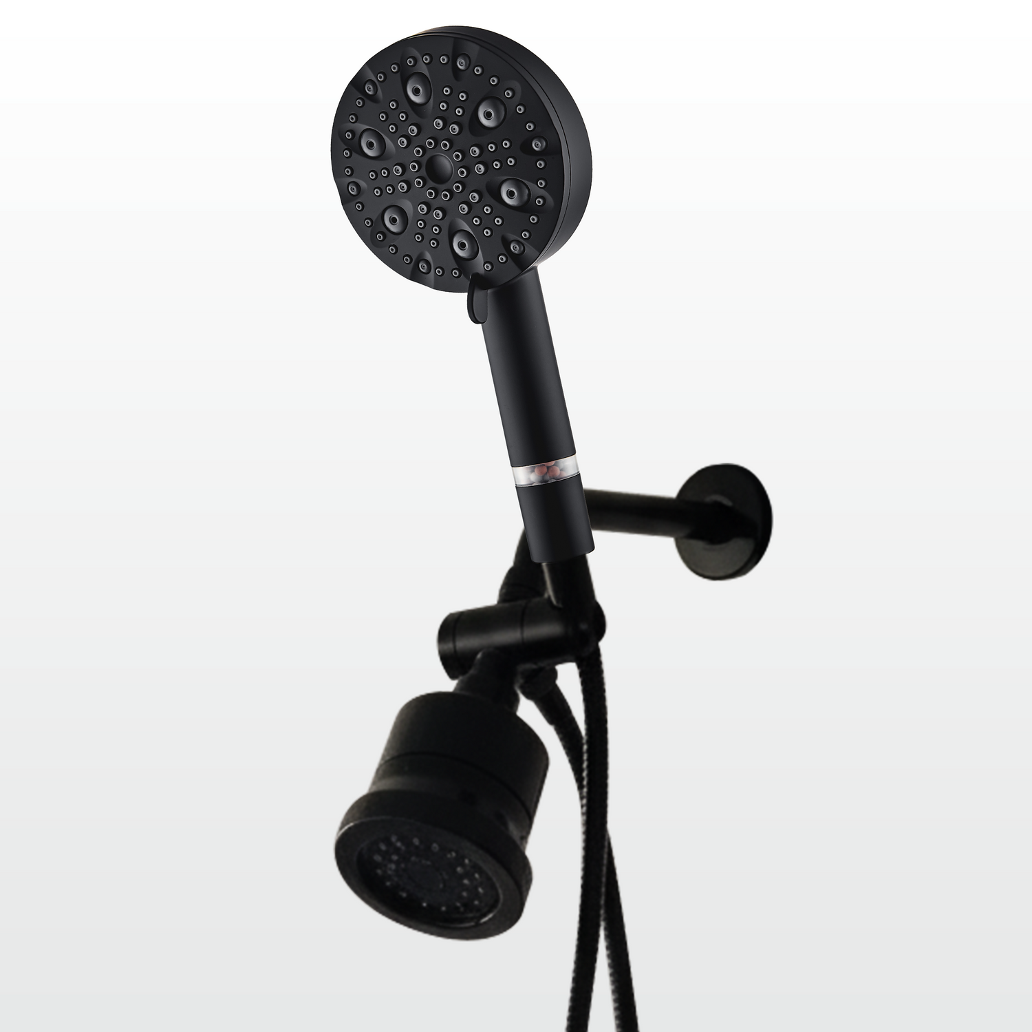 9-trybowy luksusowy przenośny &amp; Głowica prysznicowa ścienna Combo z zestawem filtracyjnym