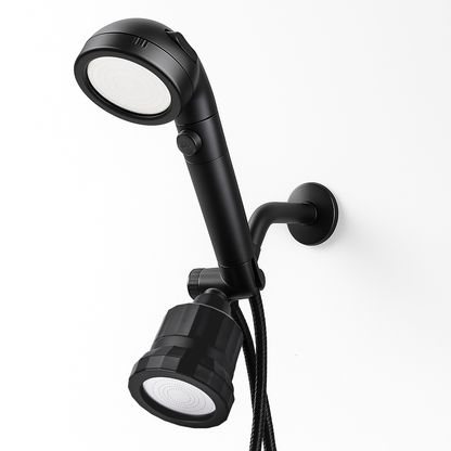 Czarna głowica prysznicowa Ecopower