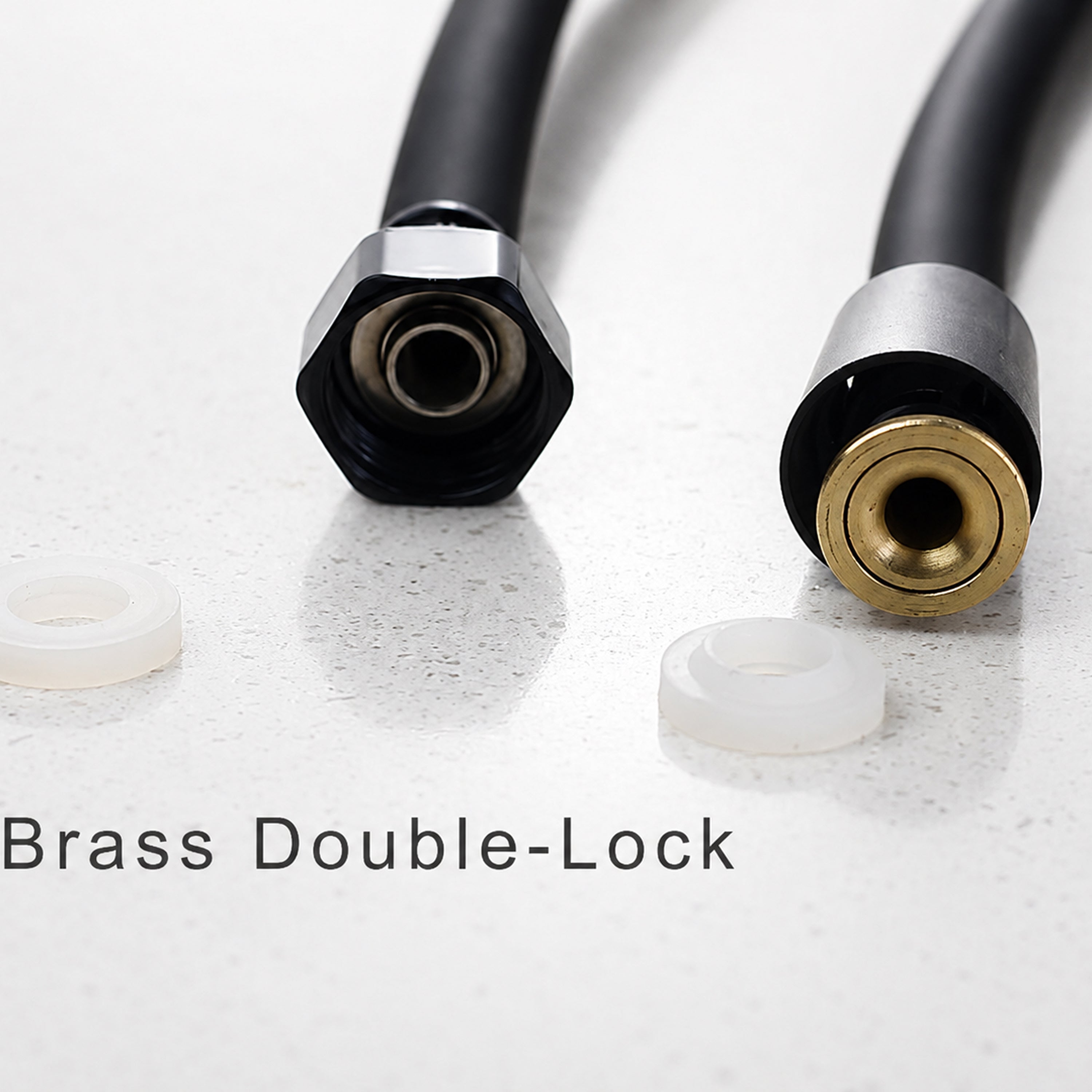 Wąż prysznicowy czarny 1.5m
